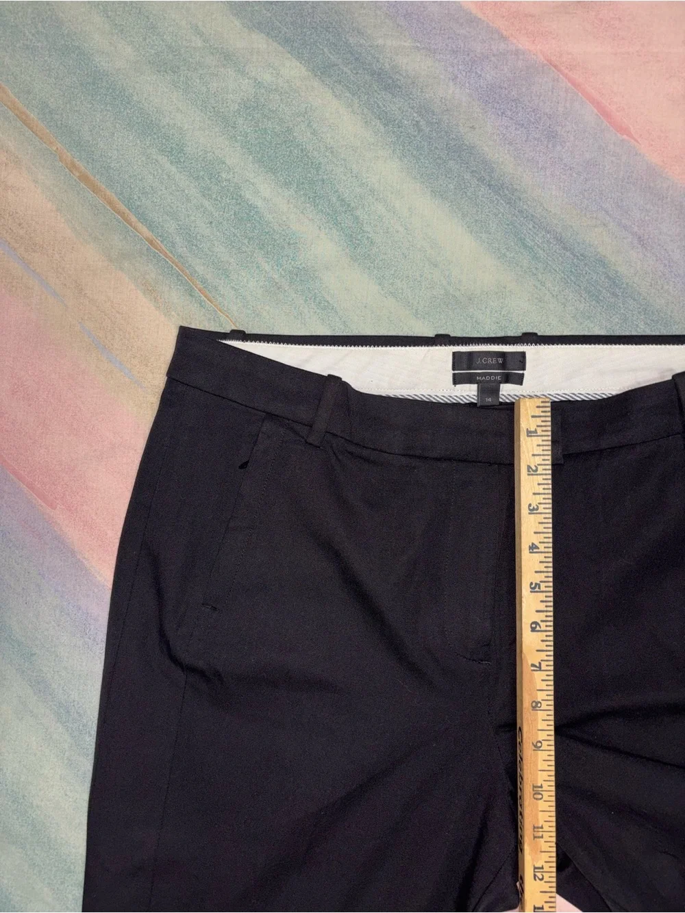 J. Crew Martie Pants  in Bi-Stretch Cotton black size 14